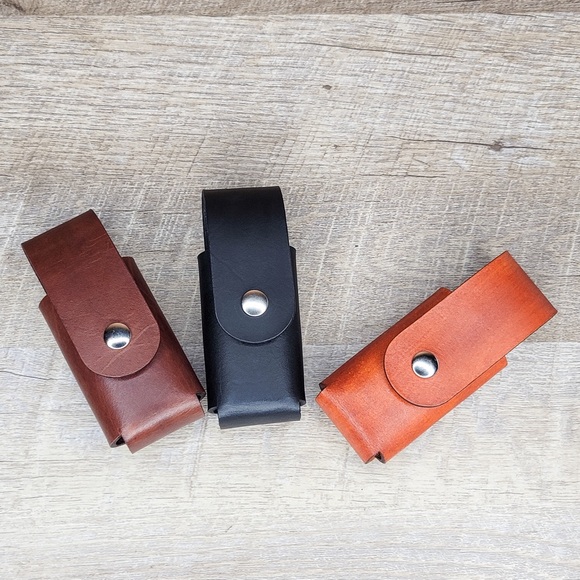 Leather Sheath Case Holster For Leatherman Free P2 P4 ARC Multitool BROWN - Picture 10 of 13